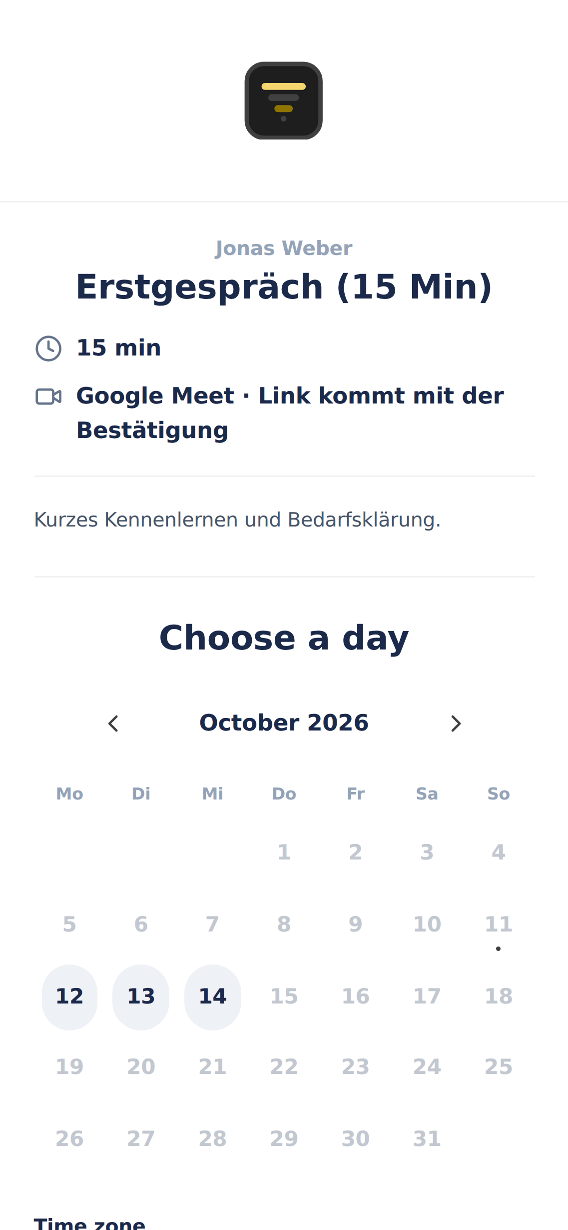 AM CRM on mobile: Share it as your own page — or embed it on your website.
