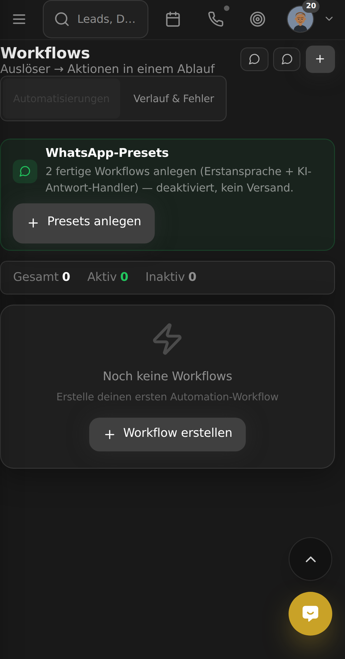 AM CRM mobil: Nachrichten gehen nie verloren.